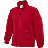 Kinder Classic Arbeits-Fleecejacke Rot 3/4 Jr. 300 g/m²