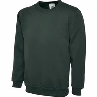 Classic Sweatshirt Flaschengrün 4XL 300 g/m²