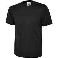 Classic T-Shirt Schwarz 6XL 180 g/m² 100 % Baumwolle