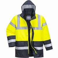 Portwest Warnschutz Kontrast Winter Verkehrsjacke Gelb L