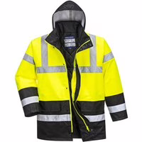 Portwest Warnschutz Kontrast Winter Verkehrsjacke Gelb/Schwarz XL