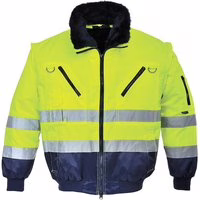 Portwest PJ50 Warnschutz 3-in-1 Kontrast Pilotjacke Gelb/Blau 5XL