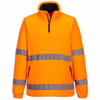 Portwest Warnschutz 1/2 Zip Fleece Orange XXL