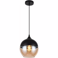 Schwarze Deckenleuchte "Lender" 240V E27 Ø 20 cm