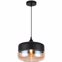 Schwarze Deckenleuchte "Lender 2" 240V E27 Ø 25 cm